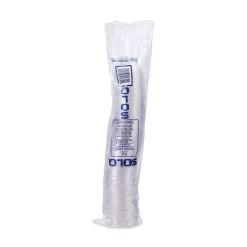 SOLO 2.5 oz to 9 oz Plastic Dome-Top Cold Cup Lids - Clear (2500/Carton)