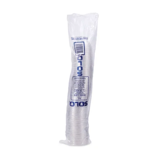 SOLO 2.5 oz to 9 oz Plastic Dome-Top Cold Cup Lids - Clear (2500/Carton)