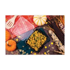 SOLO Creative Carryouts Hinged Plastic Hot Deli Boxes - Medium, Black/Clear (200/Carton)