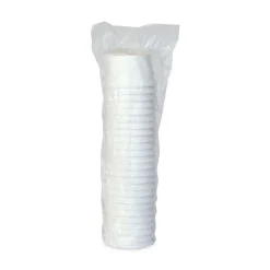 SOLO HS4085-2050 8 oz. Flexstyle Double Poly Paper Containers - White (500/Carton)