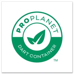 SOLO LG8R-0090 Bare Eco-Forward ProPlanet Seal RPET Plastic Deli Container Recessed Lids Fits 8 oz. Volume Capacity - Clear (50/Pack, 10 Packs/Carton)