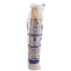 SOLO Mistique Design 10 oz Single Sided Poly Paper Hot Cups (50/Bag, 20 Bags/Carton)