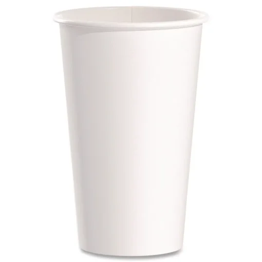 SOLO Paper Hot Cups 16 oz White 50/Pack