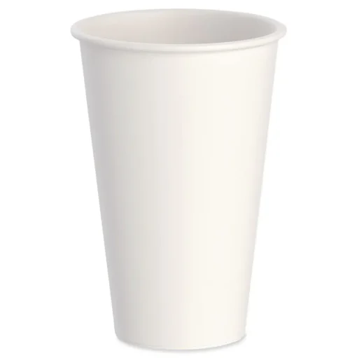 SOLO Thermoguard 16 oz Sustainable Forest Print Insulated Paper Hot Cups - White (600/Carton)