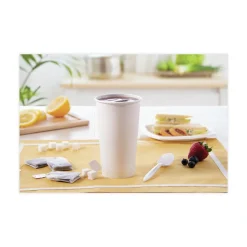 SOLO 420W-2050 20 oz. Single-Sided Poly Paper Hot Cups - White (15 Packs/Carton)