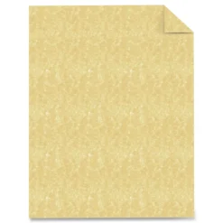 Southworth 24 lbs. Bond Weight 8.5 in. x 11 in. Parchment Specialty Paper - Gold (100/Pack)