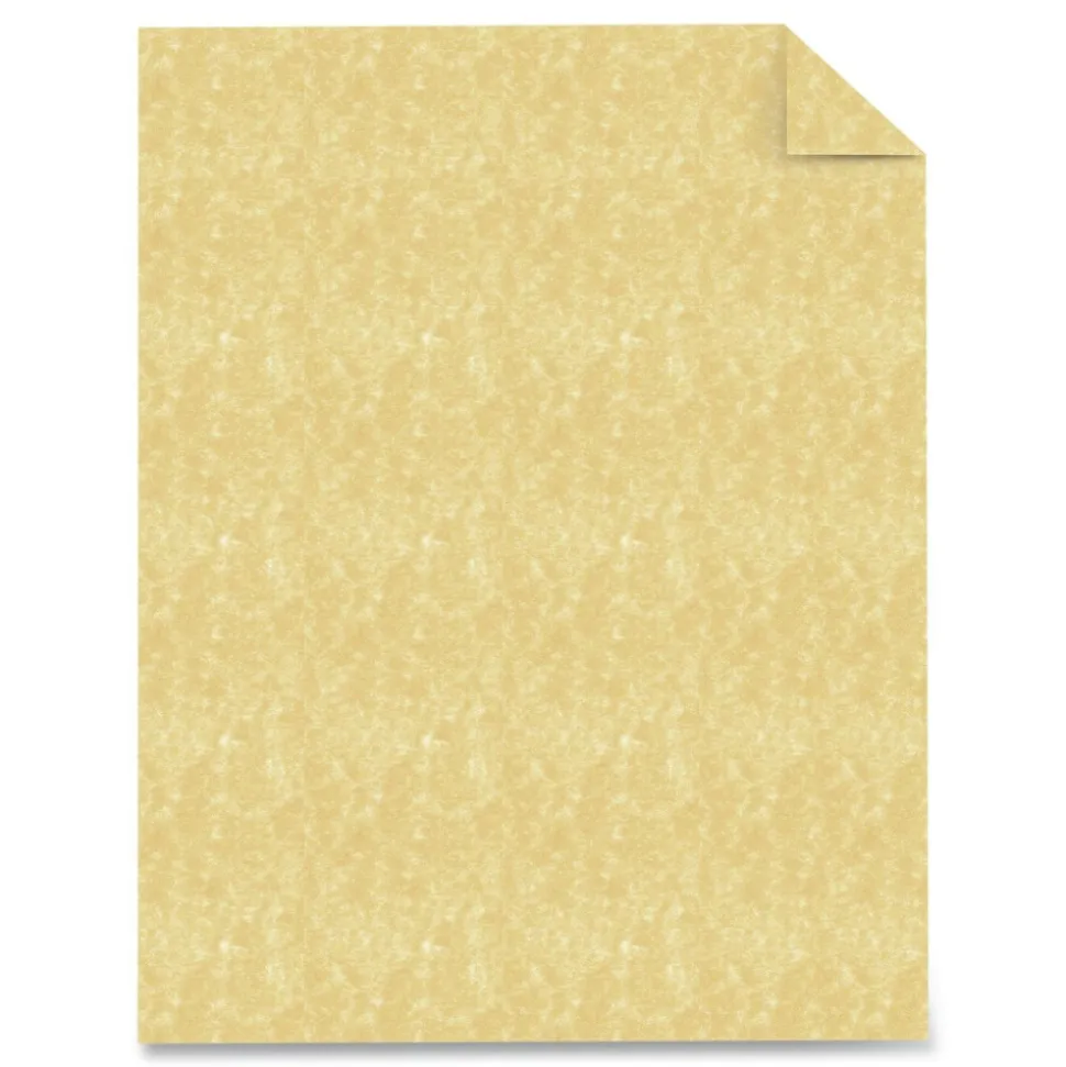 Southworth 24 lbs. Bond Weight 8.5 in. x 11 in. Parchment Specialty Paper - Gold (100/Pack)