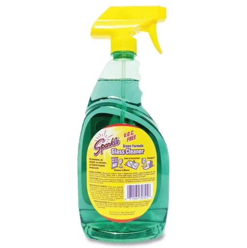 Sparkle 33.8 oz. Bottle Green Formula Glass Cleaner (12/Carton)