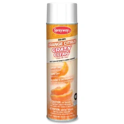 Sprayway 19 oz. Aerosol Spray Orange Citrus Crazy Clean - Orange Scent (12/Carton)