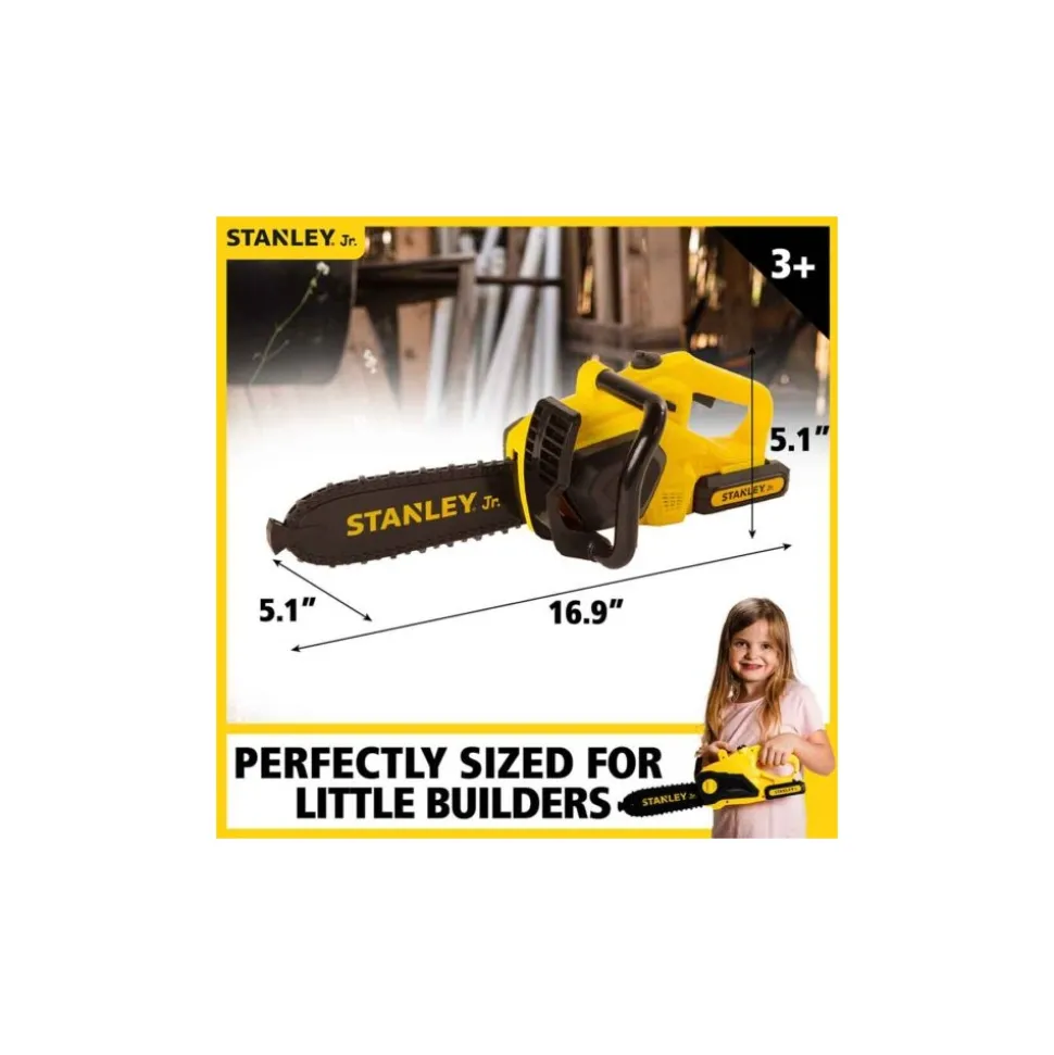 STANLEY Jr. Battery Powered Chain Saw Toy with 3 Batteries (AA)