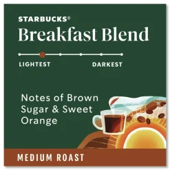 Starbucks 12433992 Coffee K-Cups - Breakfast Blend (96/Carton)