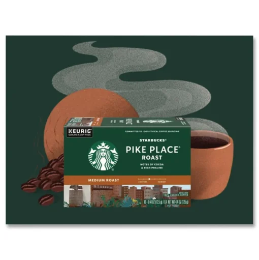 Starbucks 12434952 Coffee K-Cups - Pike Place Decaf (96/Carton)