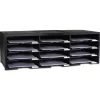 Storex 12 Compartments 10.63 in. x 13.3 in. x 31.4 in. Literature Organizer - Black