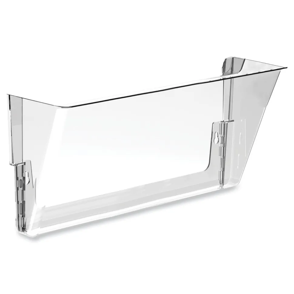 Storex 13 in. x 4 in. x 7 in. Letter Size Wall File - Clear