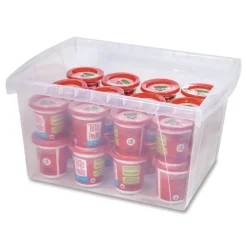 Storex Storage Bins, with Snap-On Lid, 4 gal, 11.25 x 13.53 x 7.87, Translucent, 6/Pack