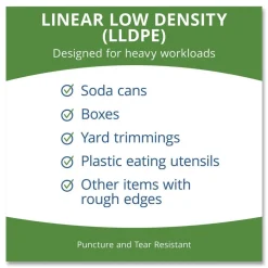 Stout by Envision 37 in. x 52 in. 55-Gallon 2 mil. Insect-Repellent Trash Bags - Black (65/Box)