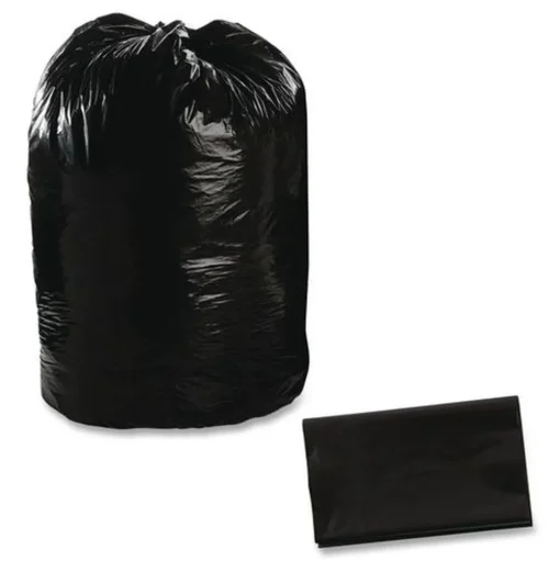 Stout by Envision 43 in. x 49 in. 56-Gallon 1.5 mil. Total Recycled Content Plastic Trash Bags - Black/Brown (100/Carton)