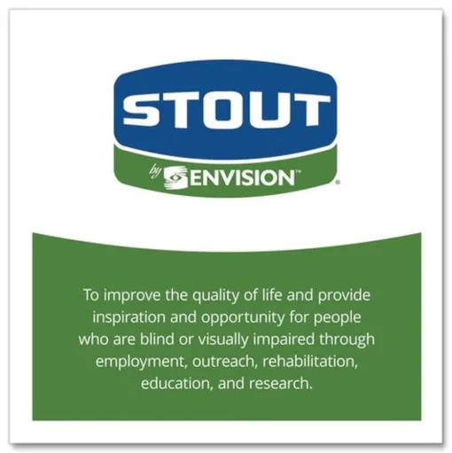 Stout by Envision 43 in. x 49 in. 56-Gallon 1.5 mil. Total Recycled Content Plastic Trash Bags - Black/Brown (100/Carton)