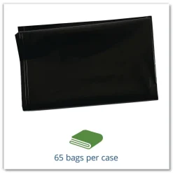 Stout by Envision 40 in. x 45 in. 45-Gallon 2 mil. Insect-Repellent Trash Bags - Black (65/Box)