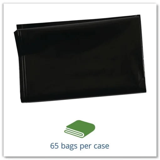 Stout by Envision 40 in. x 45 in. 45-Gallon 2 mil. Insect-Repellent Trash Bags - Black (65/Box)