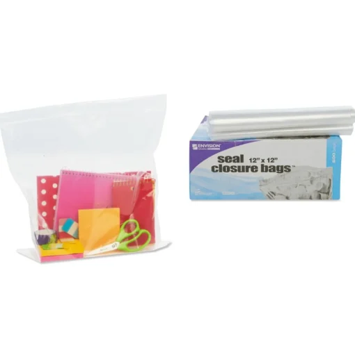 Stout by Envision 2 mil 12 in. x 12 in. Seal Closure Bags - Clear (500/Carton)