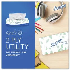 Surpass 2-Ply Facial Tissue for Business - White (125 Sheets/Box, 60 Boxes/Carton)