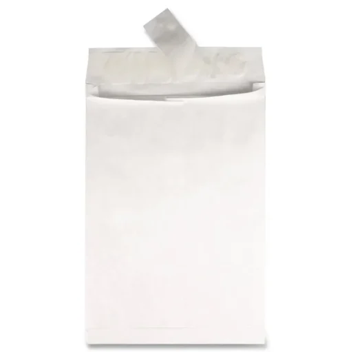 Survivor 12 in. x 16 in. No. 15-1/2 Heavyweight 18 lbs. Tyvek Open End Expansion Mailers - White (100/Carton)