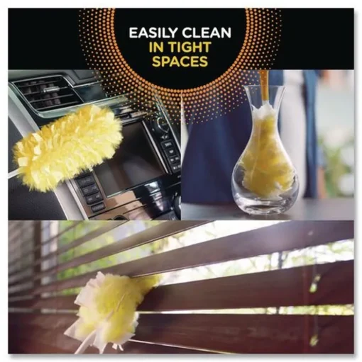 Swiffer 6 in. Handle Heavy Duty Dusters Starter Kit with Two Disposable Dusters (4/Carton)