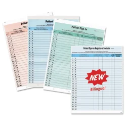 Tabbies 8.5 in. x 11 in. Patient Sign-In HIPAA Labels - Blue (125/Pack)