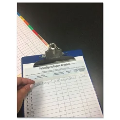 Tabbies 8.5 in. x 11 in. Patient Sign-In HIPAA Labels - Blue (125/Pack)