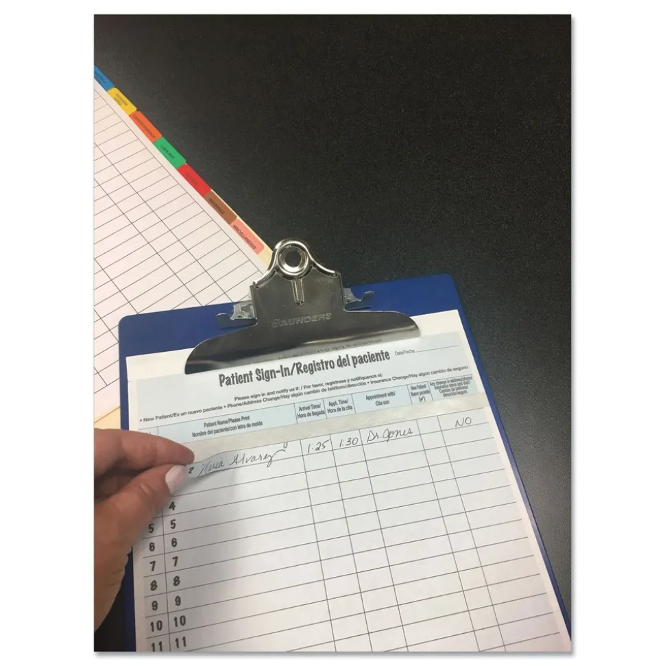 Tabbies 8.5 in. x 11 in. Patient Sign-In HIPAA Labels - Blue (125/Pack)