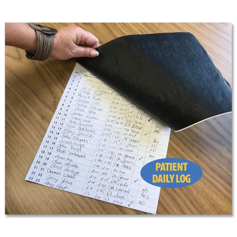 Tabbies 8.5 in. x 11 in. Patient Sign-In HIPAA Labels - Blue (125/Pack)