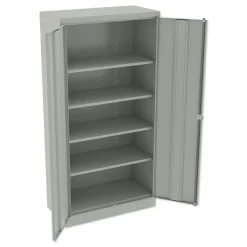 Tennsco 36 in. x 18 in. x 72 in. Assembled High Standard Cabinet - Light Gray
