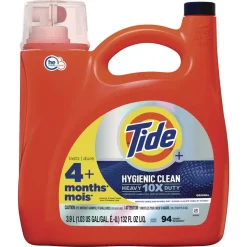 Tide 132 oz Hygienic Clean Heavy 10x Duty HE Liquid Laundry Detergent - Original Scent (4/Carton)
