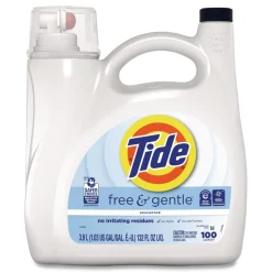 Tide Free and Gentle 132 oz HE Compatible Liquid Laundry Detergent (4/Carton)