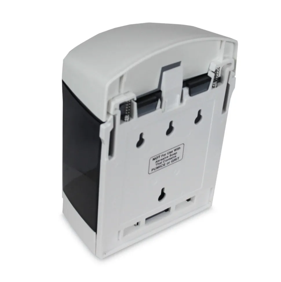 TOLCO 4 in. x 6.63 in. x 9 in. 50 oz. Clear Choice Bulk Soap Dispenser - White