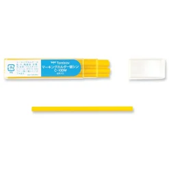 Tombow 4.4 millimeter Mechanical Wax-Based Marking Pencil Refills - Yellow (10/Box)