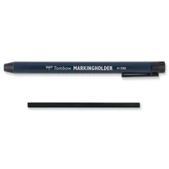 Tombow 4.4 millimeter Mechanical Wax-Based Marking Pencil Refills - Black (10/Box)