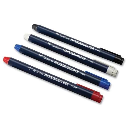 Tombow 4.4 millimeter Wax-Based Marking Pencil - Blue Wax/Navy Blue Barrel (10/Box)