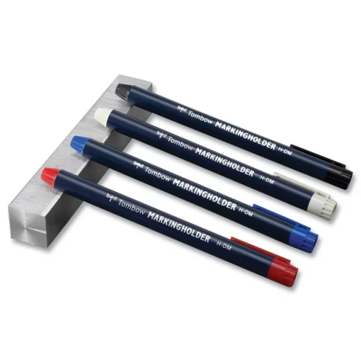 Tombow 4.4 millimeter Wax-Based Marking Pencil - White Wax/Navy Blue Barrel (10/Box)
