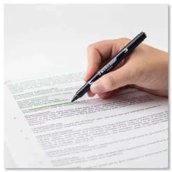 Tombow Mono Chisel/Bullet Tip Edge Highlighters - Yellow Green Barrel/Yellow Green Ink (10/Box)