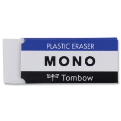 Tombow Mono Rectangular Block Eraser for Pencil Marks - White/Small