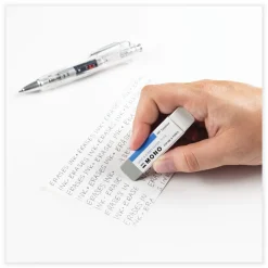 Tombow Mono Rectangular Block Sand and Rubber Eraser for Pencil/Ink Marks - White/Medium