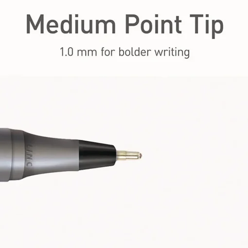 TOPS Medium 1 mm PENTONIC Stick Ballpoint Pen - Assorted Ink Colors/Charcoal Gray Barrel (25/Pack)