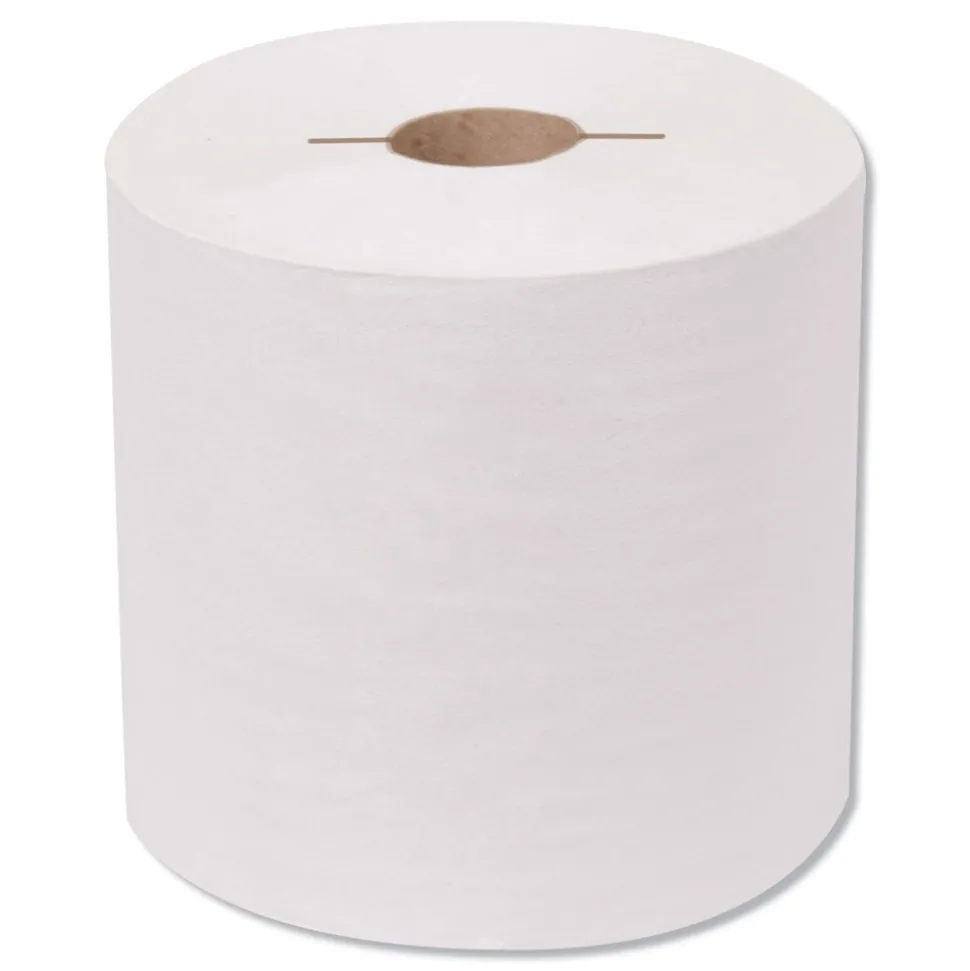 Tork 7170630 7.5 in. x 600 ft. 1-Ply Premium Notched Hand Towel Roll - White (6 Rolls/Carton)