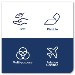 Tork 510176 8.46 in. x 16.13 in. Cleaning Cloth - White (1000/Carton)