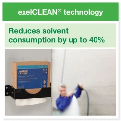 Tork 510176 8.46 in. x 16.13 in. Cleaning Cloth - White (1000/Carton)