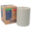 Tork 520337 12.6 in. x 10 in. 1-Ply Industrial Cleaning Cloths - Gray (500 Wipes/Roll, 1 Roll/Carton)