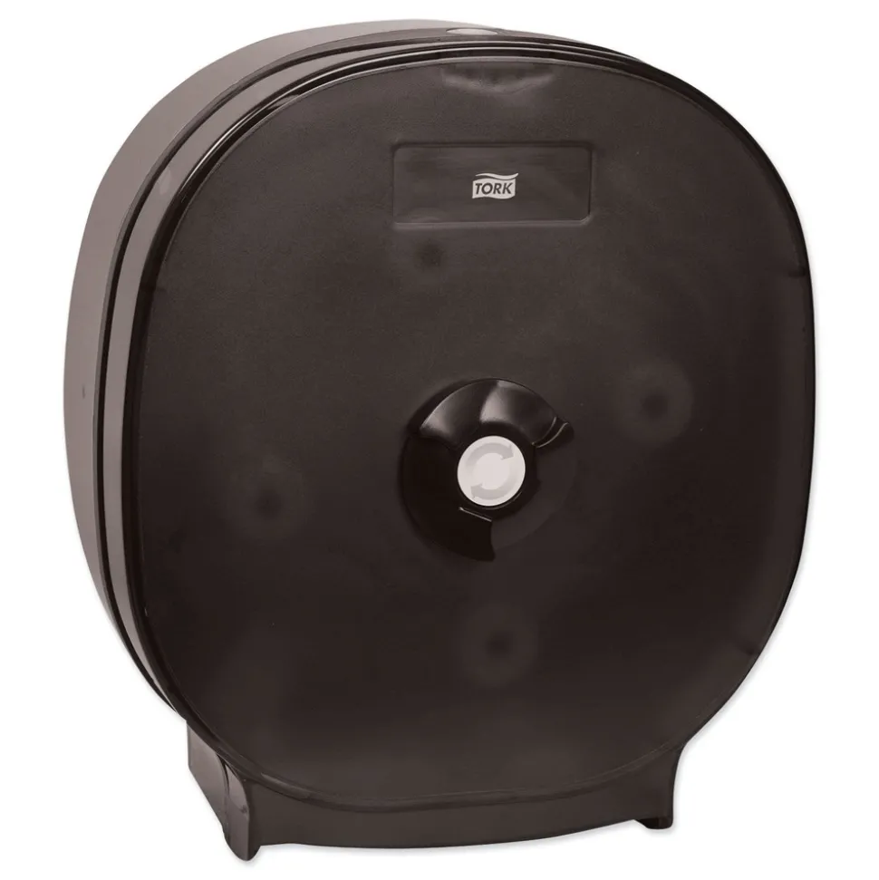 Tork 88411 15 x 6 x 13.7 4-Roll Tissue Dispenser - Translucent Black (1/Carton)