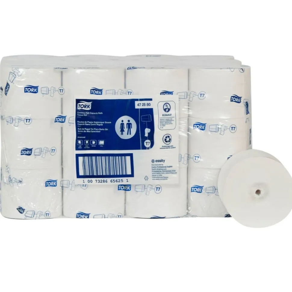 Tork 472880 Advanced 2-Ply Coreless High Capacity Bath Tissue - White (36/Carton)